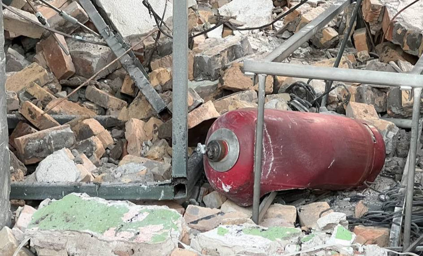 В Иштыхане произошел взрыв газового баллона