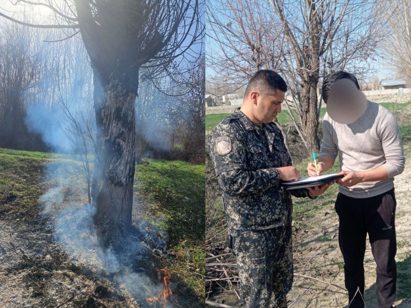 В Ургутском и Тайлякском районах оштрафованы граждане за сжигание листвы
