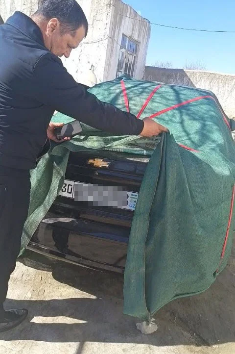 Под покрывалом нашли спрятанную “Gentra”