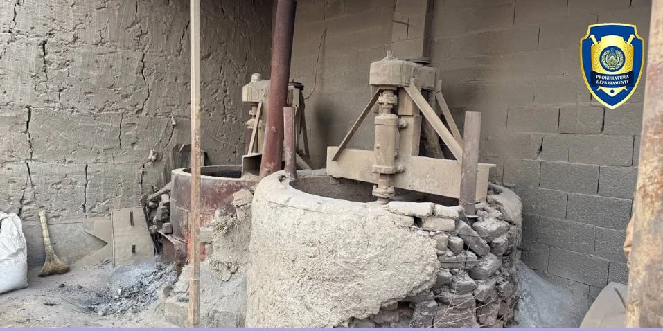 В Самаркандской области пресечена незаконная добыча золота