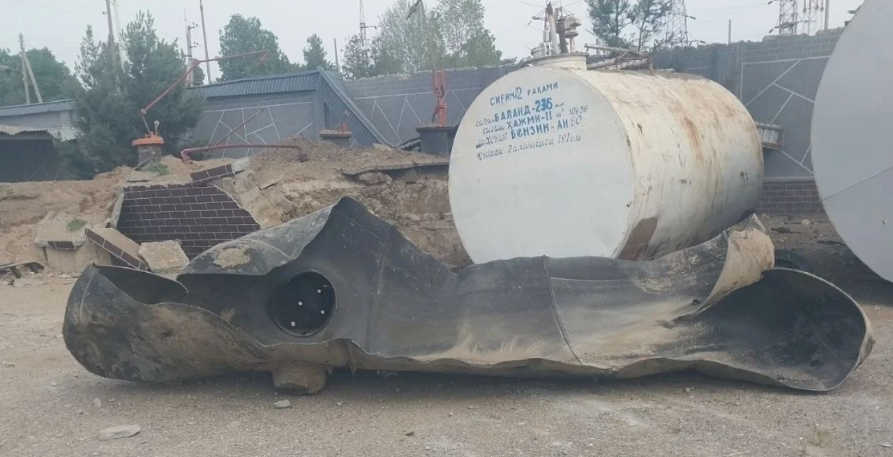 В Пастдаргомском районе произошёл инцидент на строящейся газозаправочной станции