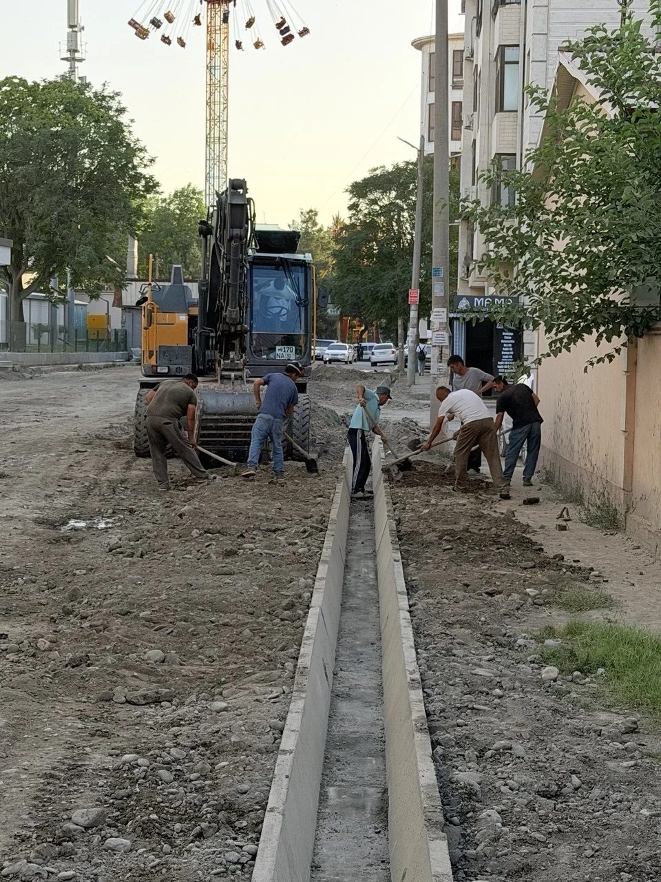 Улица Багдадская благоустраивается
