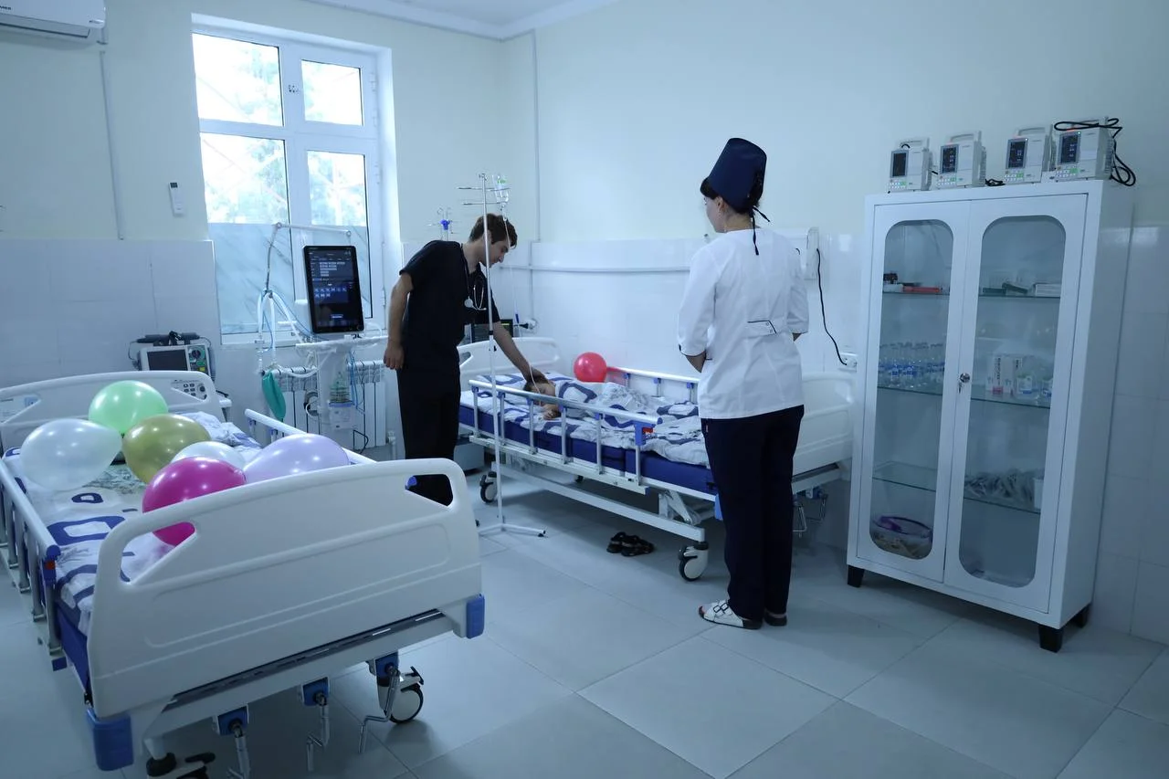 В Джамбайском районе открылось реанимационное отделение для детей