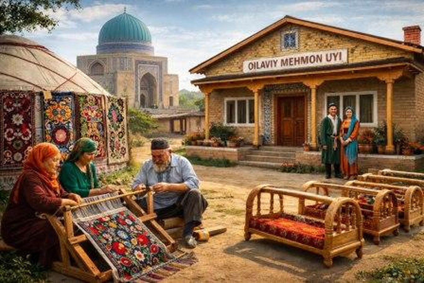 В Самарканде планируют создать туристическую деревню около комплекса Имама аль-Бухари